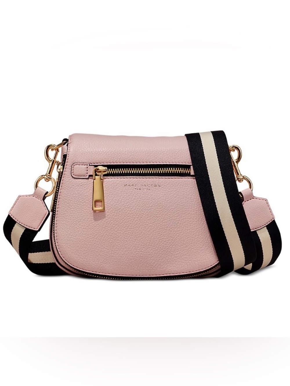 NWOT Marc Jacob’s small pink leather Nomad cross body bag